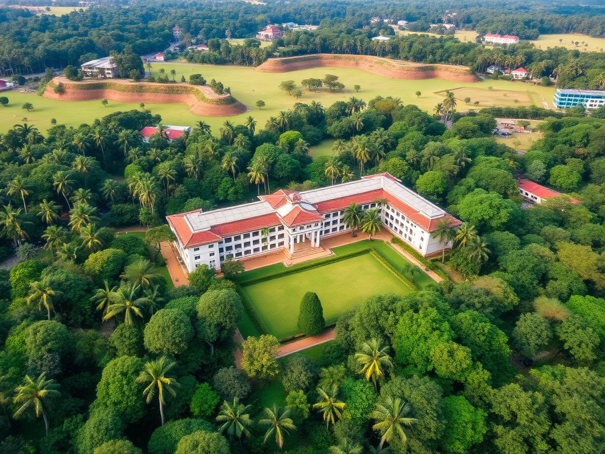 Aerial view of Hi-Tech College campus
