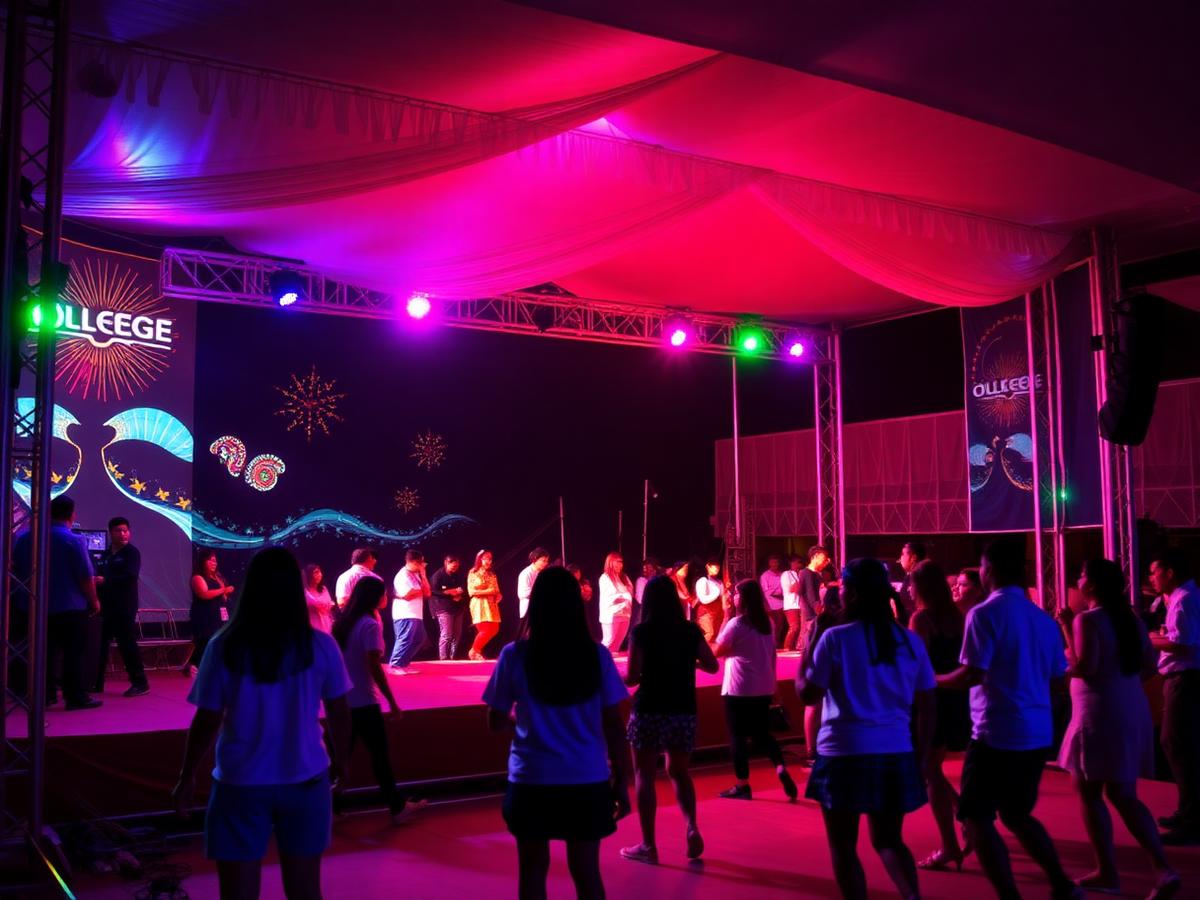 Cultural festival on stage