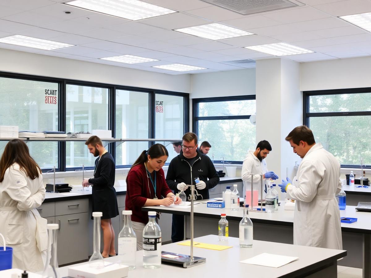 Chemistry laboratory session